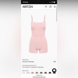 Aritzia Divinity Romper